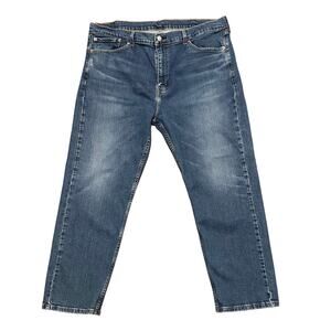 Levi's 505 Jeans Men's 42x30 Blue Denim Straight Leg Regular Medium‎ Wash